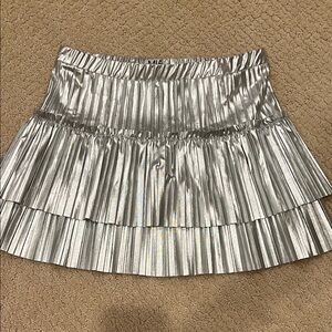Silver Pleated Skirt kids